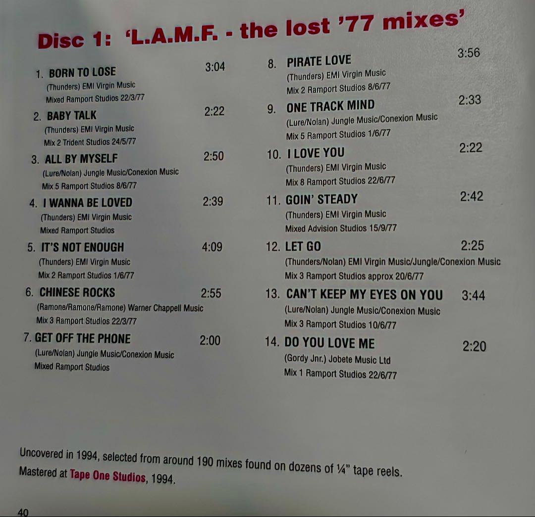 ザ・ハートブレイカーズ　LAMFデイフィニテイブ限定BOX4CD 缶バッジ廃盤