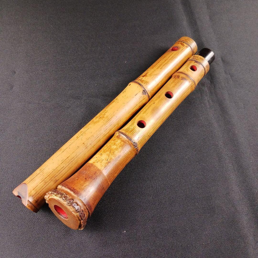 Y2886-3 竹製 尺八 琴古流 全長61㎝