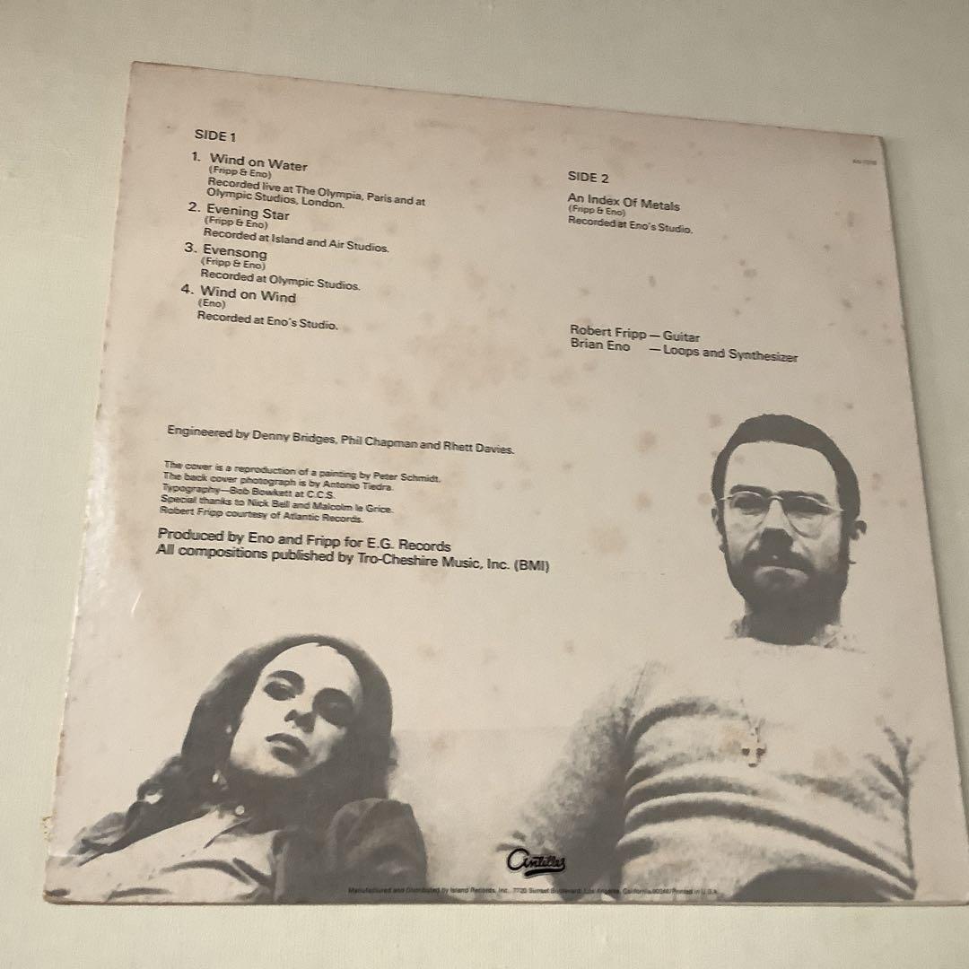 EVENING STAR FRIPP & ENO 12インチレコード