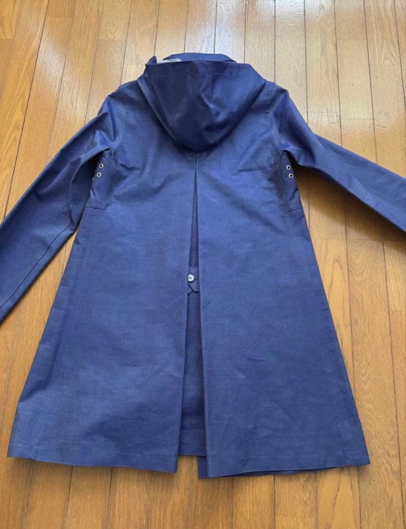 美品マッキントッシュMACKINTOSH スプリングコート　ブルー　英国製
