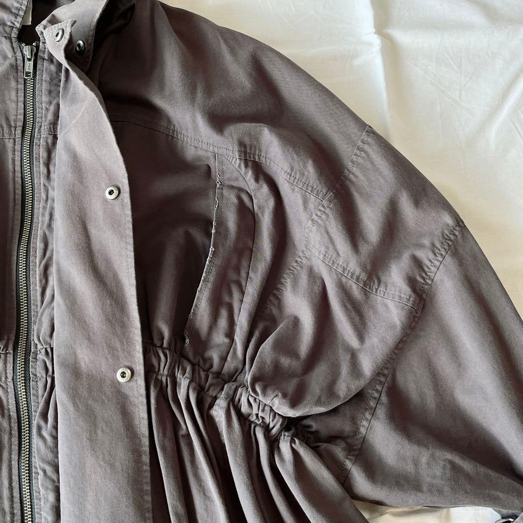 アメリ　フーディー　ミリタリー　ジャケット　2WAY　ダメージ加工　AMERI
