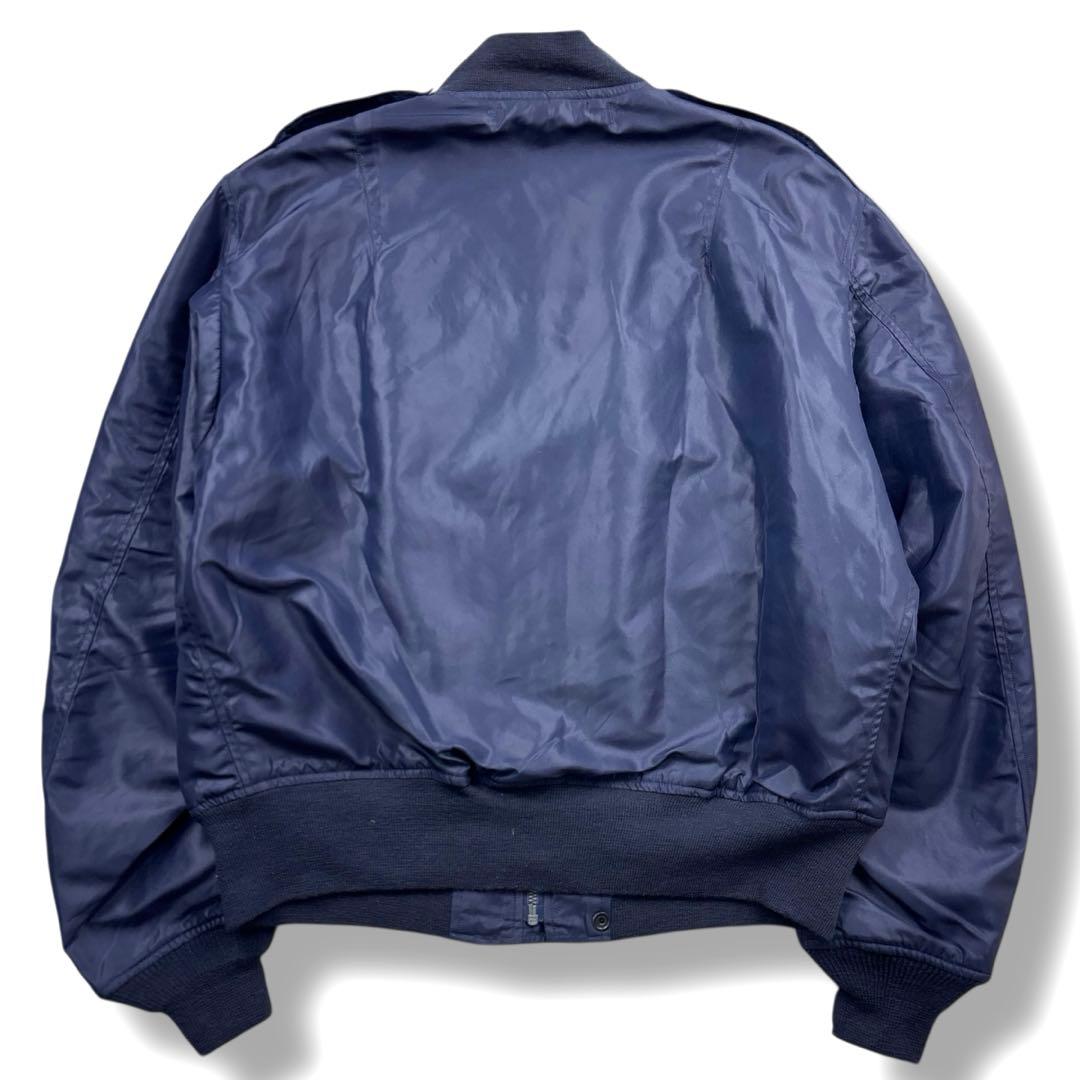 美品 バズリクソンズ L-2A フライト ジャケット ワッペン ネイビー 42