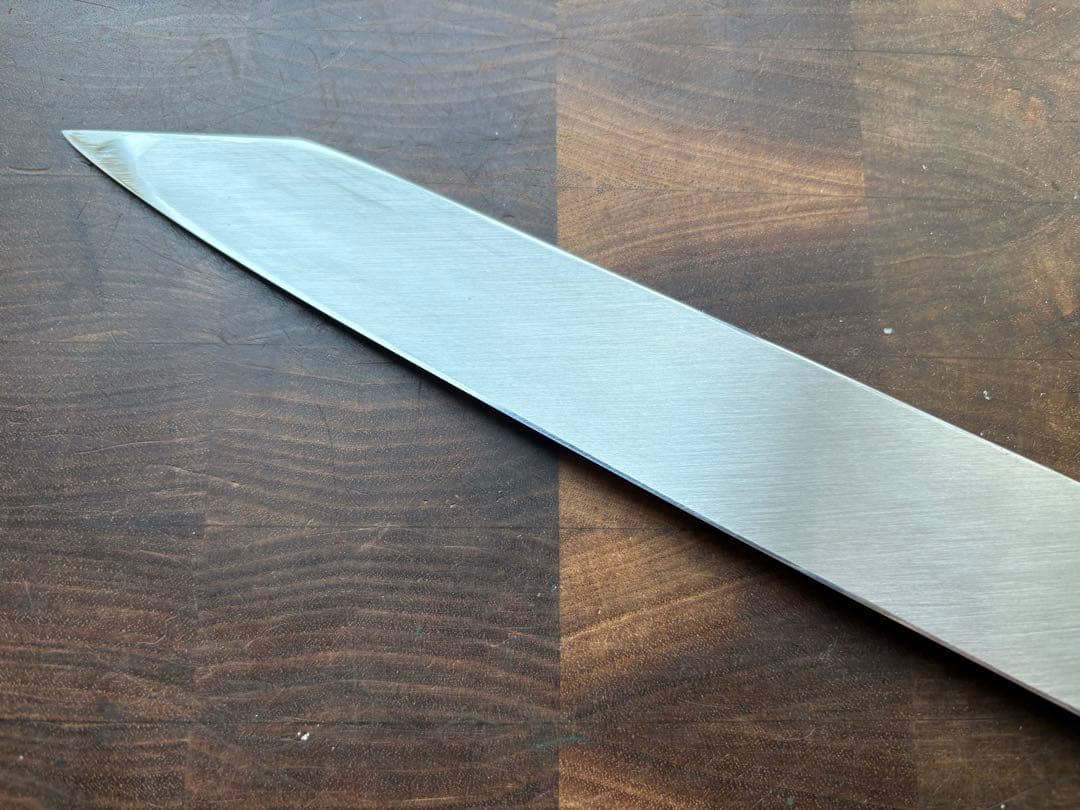 シェフヒロ　三浦 佩 別誂「広」中川作　切付　柳刃　270mm 包丁　銀三　美品