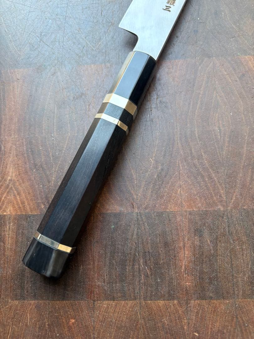シェフヒロ　三浦 佩 別誂「広」中川作　切付　柳刃　270mm 包丁　銀三　美品