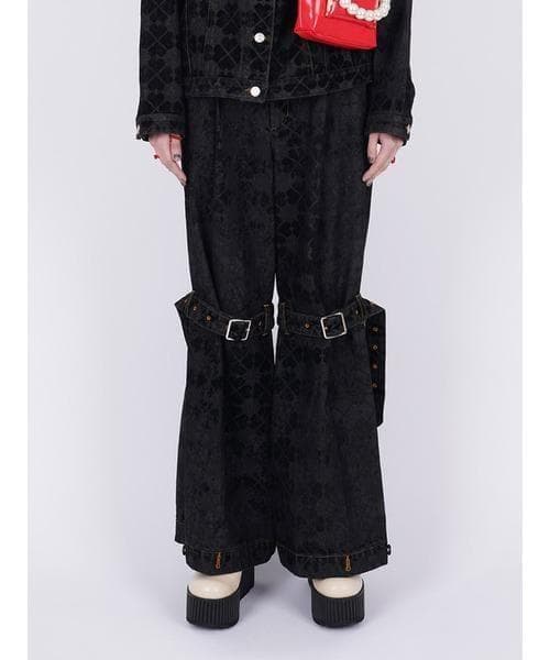 【新品未使用】パメオポーズ / Denim Baggy Trousers