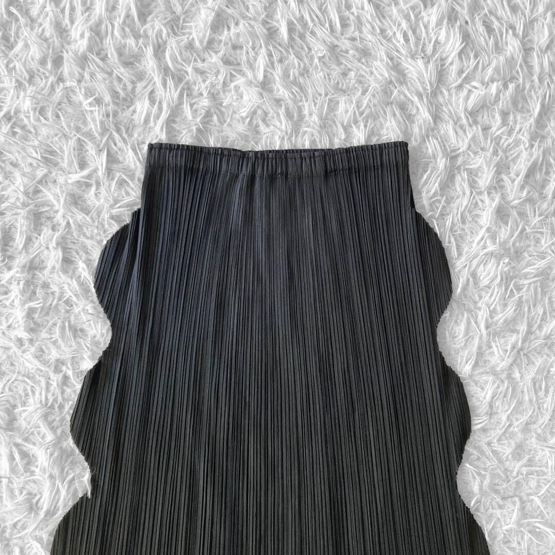 kandac様 PLEATS PLEASE スカラップ スカート 黒 L