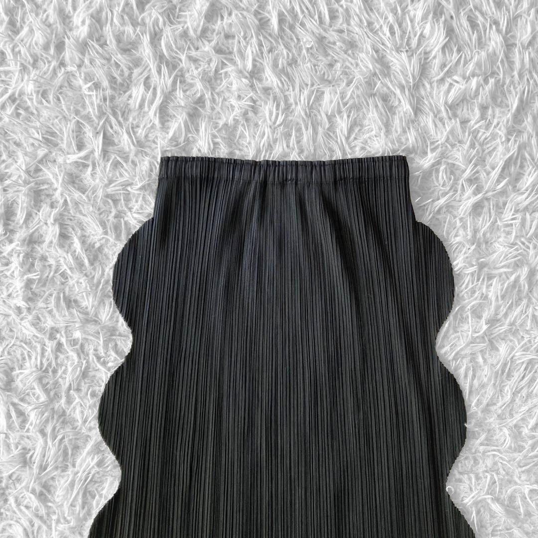 kandac様 PLEATS PLEASE スカラップ スカート 黒 L