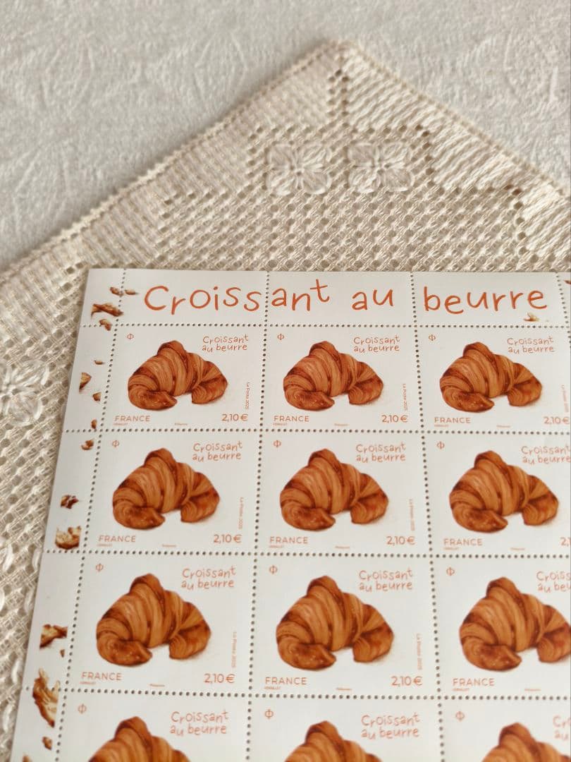 【ユーカリさま】la poste france ❀ クロワッサンの香り スタンプ