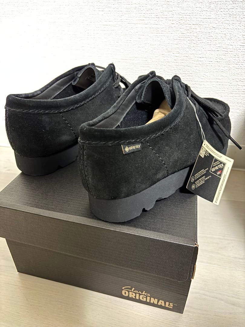 【新品】クラークス ワラビー ゴアテックス ブラック 黒 UK7 25cm