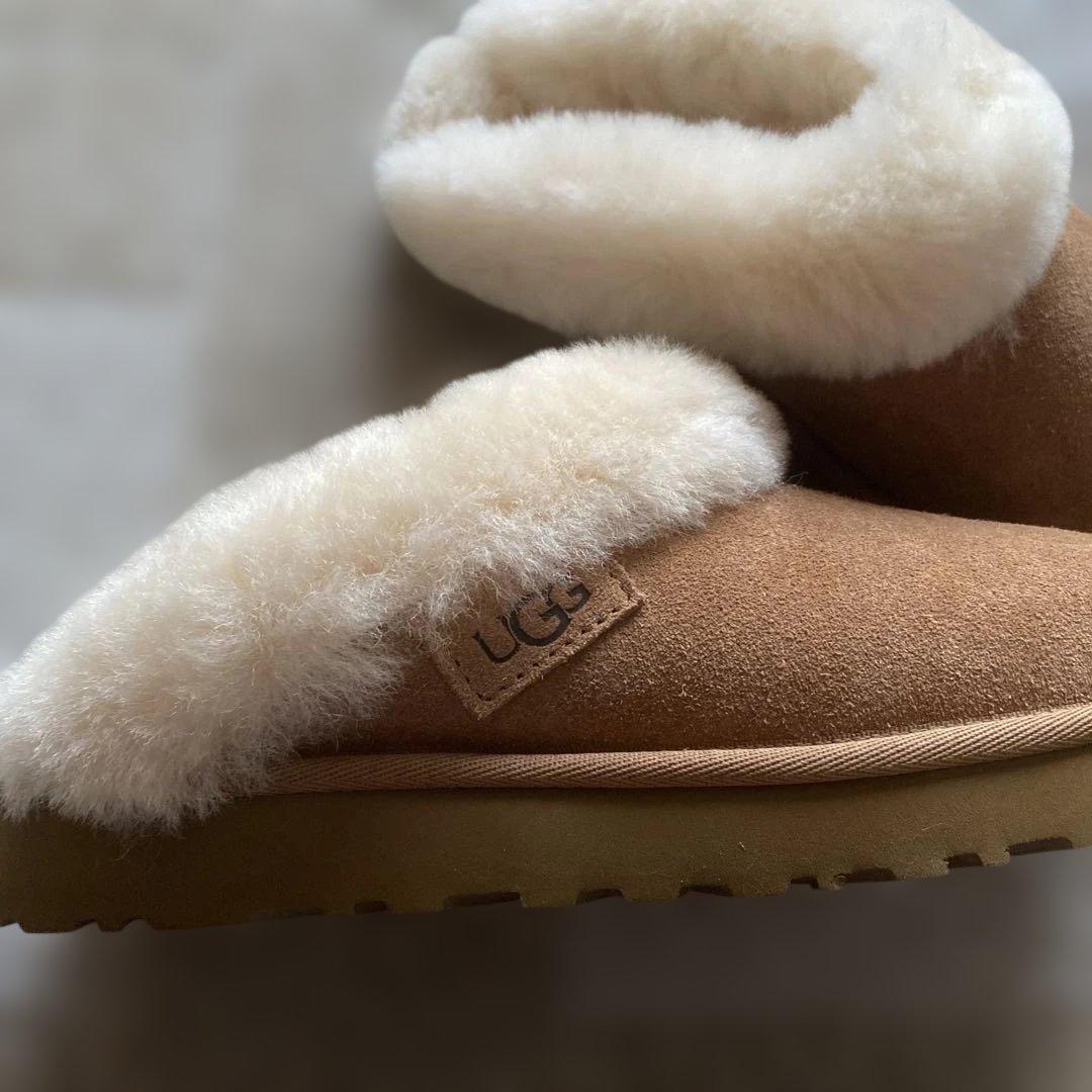 UGG ムートンブーツ　スリッポン　ブラウン