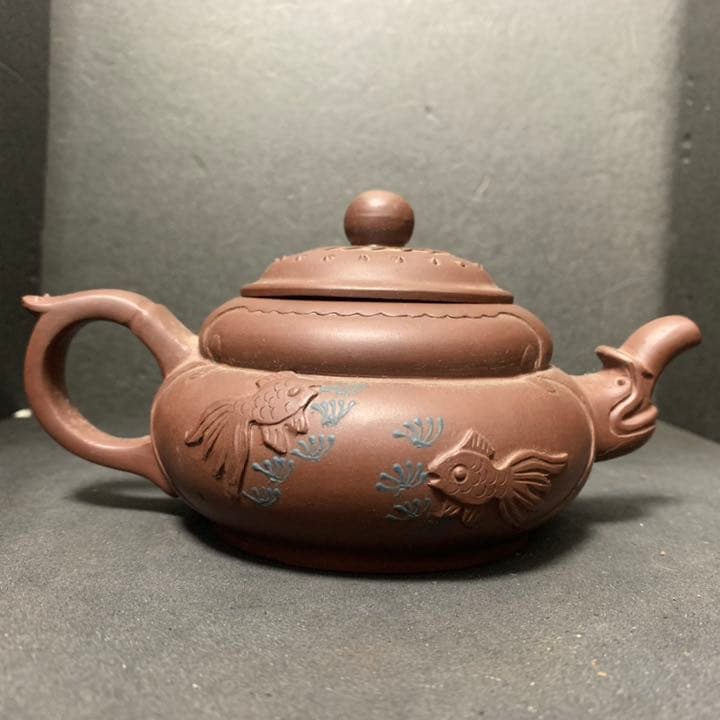 中国 紫砂 急須 中国 台湾 煎茶 煎茶道具 金魚