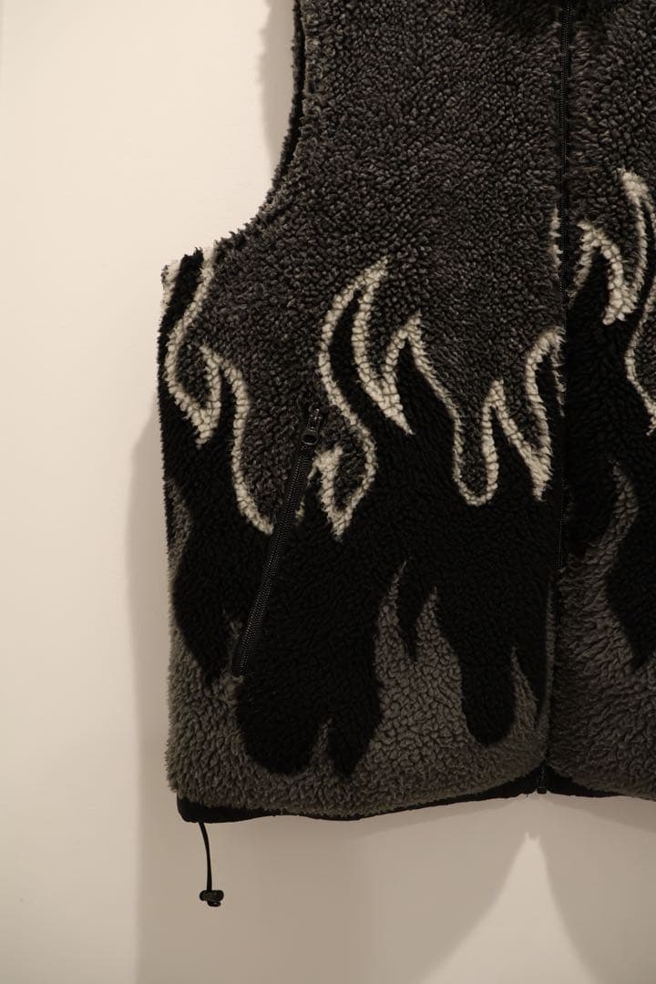 トップス RADIALL FLAMES-ZIP UP VEST