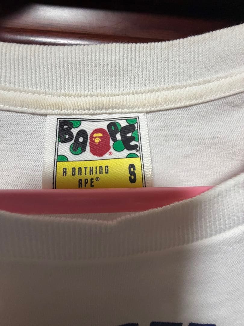 A BATHING APE ABC CAMO Tシャツ ホワイト×ブルー