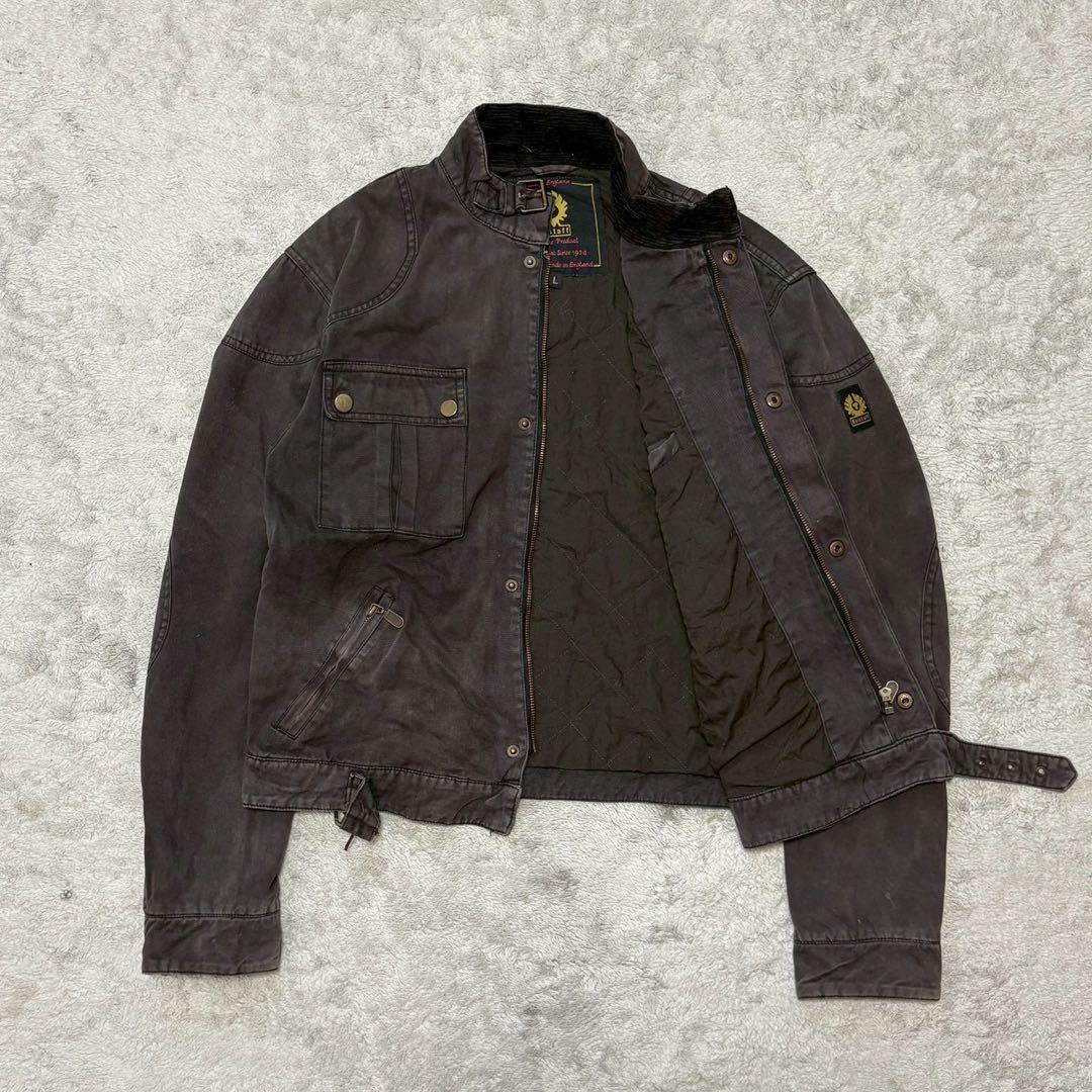 【希少】 Belstaff ショートオイルドジャケット L ショート丈 CC17