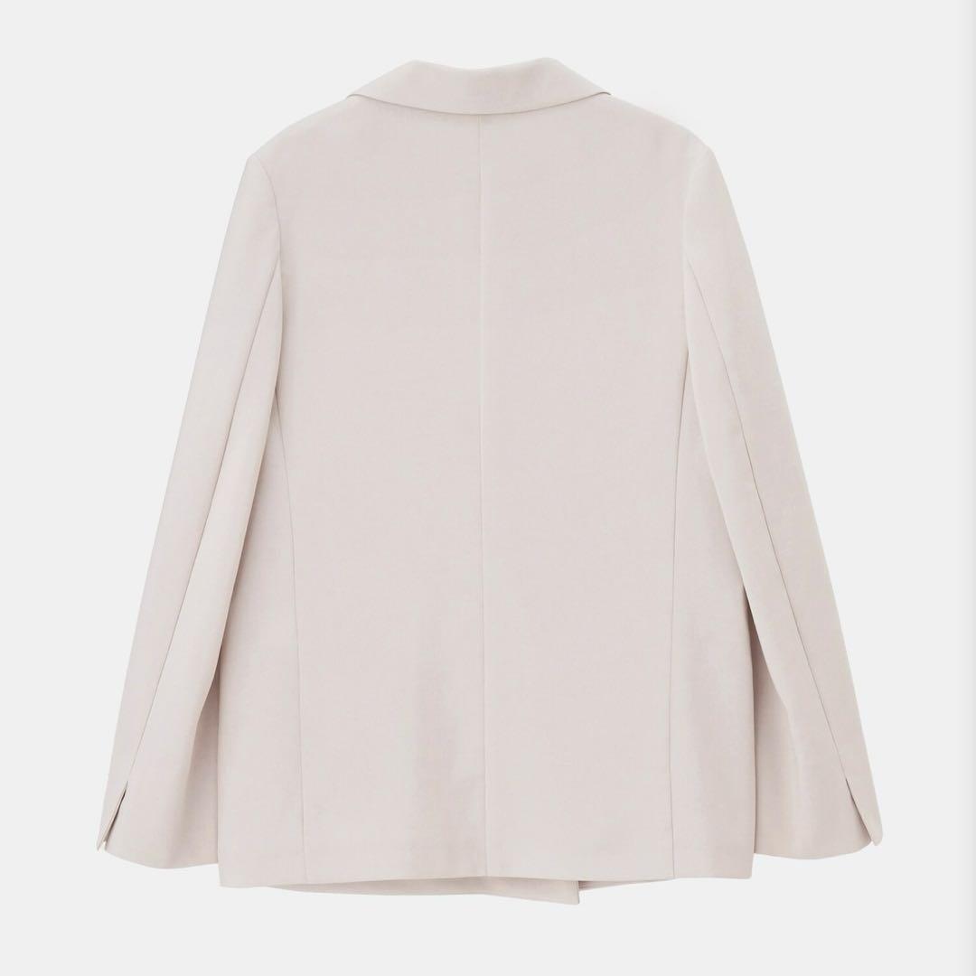 PLST 25SS プレミアムオックスダブルジャケット M 美品 ベージュ
