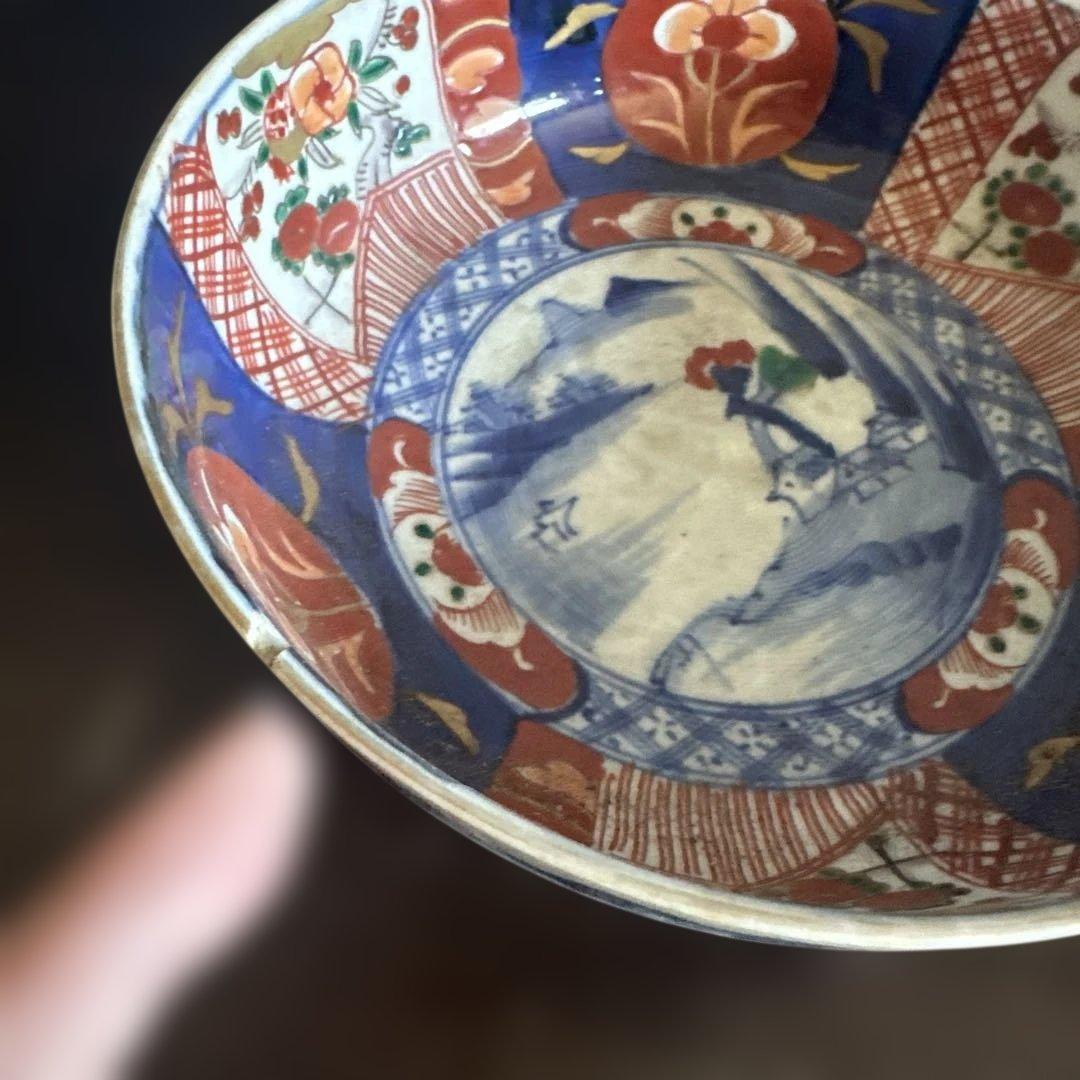 お値下げ❣️色絵陶器ボウル2点セット 難あり