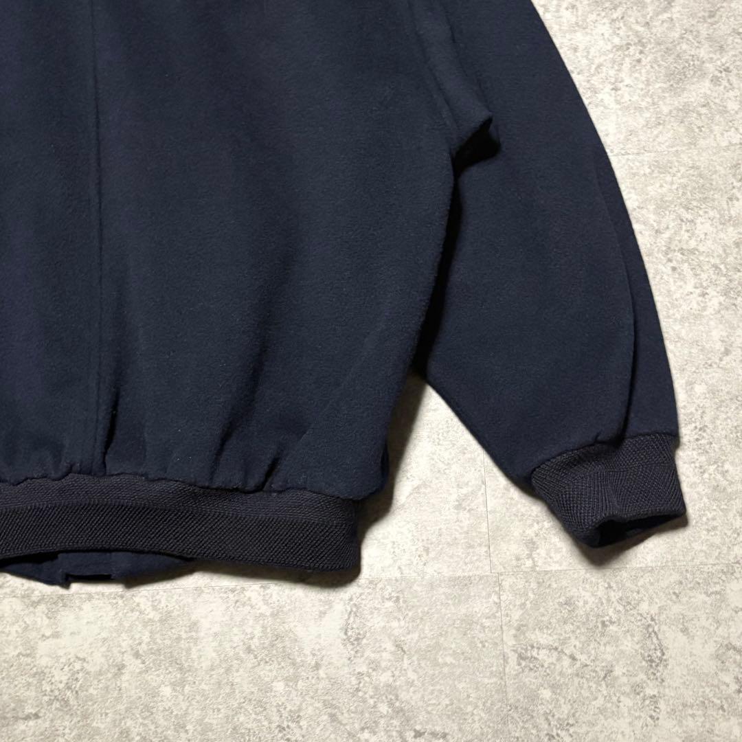 ウール フライトジャケット A2 カシミヤ混紡 ネイビー 短丈 ブルゾン L