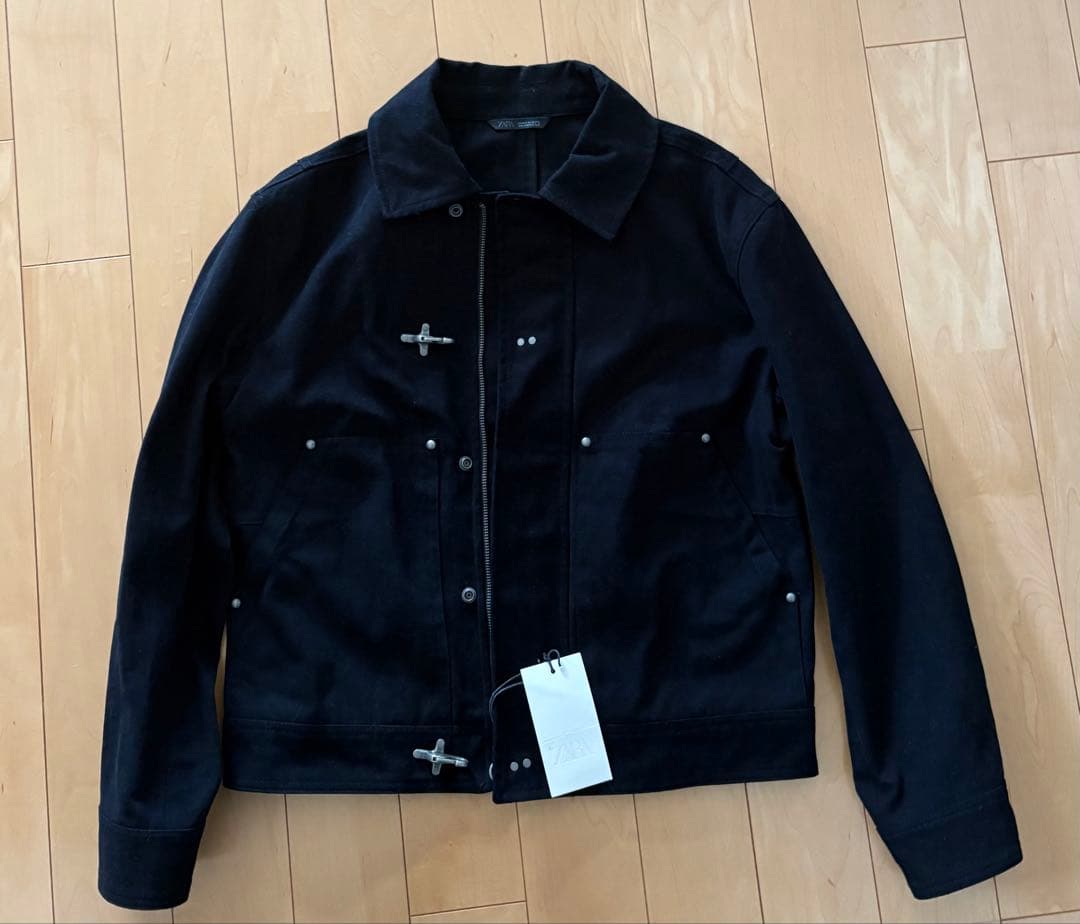S ZARA リラックスフィットトグルボタンジャケットファイヤーマンジャケット