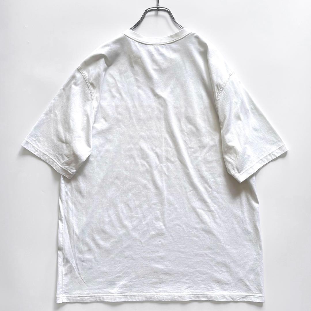 近年 BURBERRY バーバリー ロゴTシャツ リカルド期 ホワイト×レッド