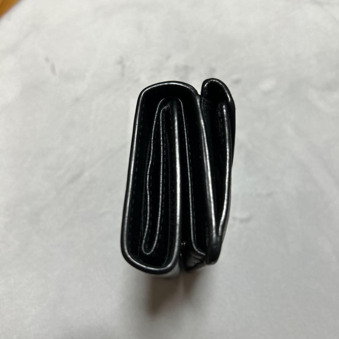 【美品】 BALENCIAGA バレンシアガ ペーパー ミニ ウォレット 黒