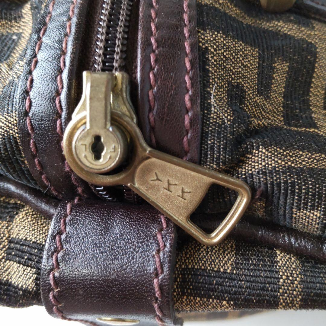FENDI フェンディ ミニボストンバッグ ズッカ柄 ヴィンテージ