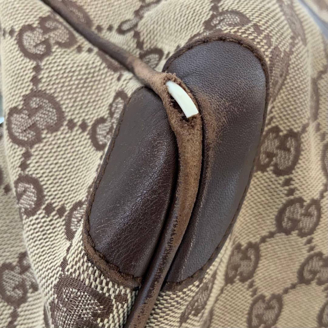 MI5882 GUCCI グッチ シェリーライン ボストンバッグ キャンバス