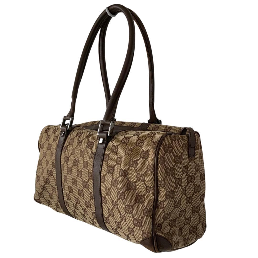 MI5882 GUCCI グッチ シェリーライン ボストンバッグ キャンバス