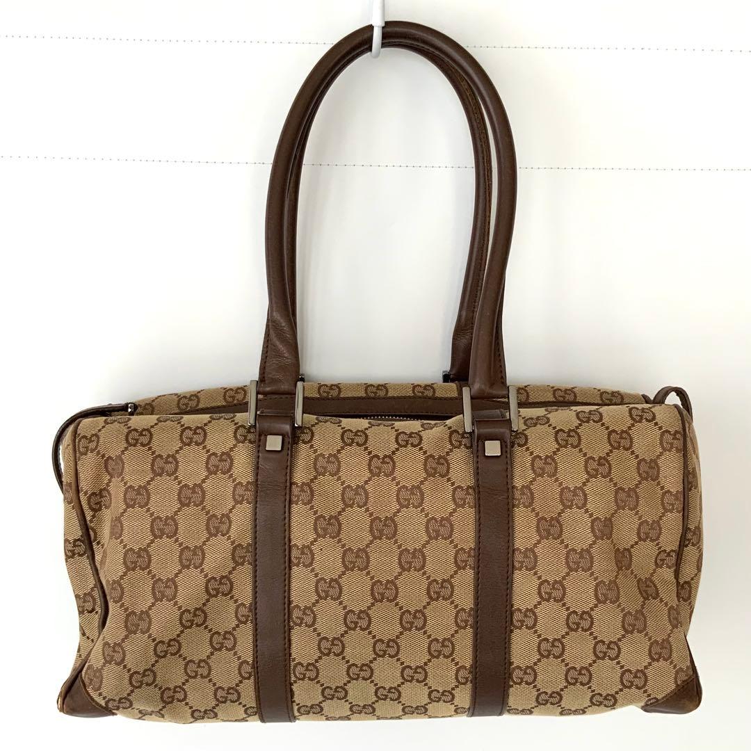 MI5882 GUCCI グッチ シェリーライン ボストンバッグ キャンバス
