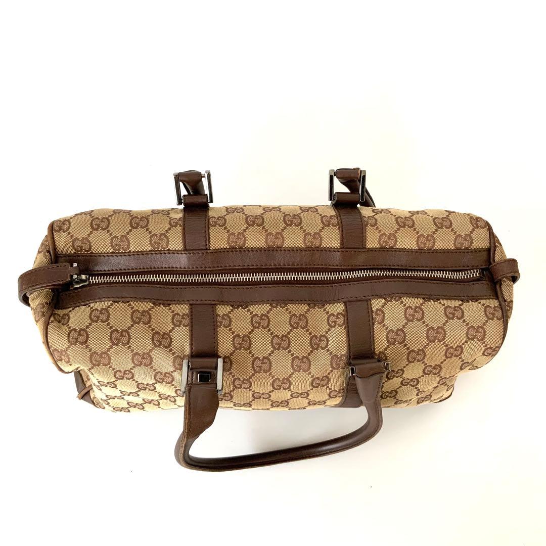 MI5882 GUCCI グッチ シェリーライン ボストンバッグ キャンバス