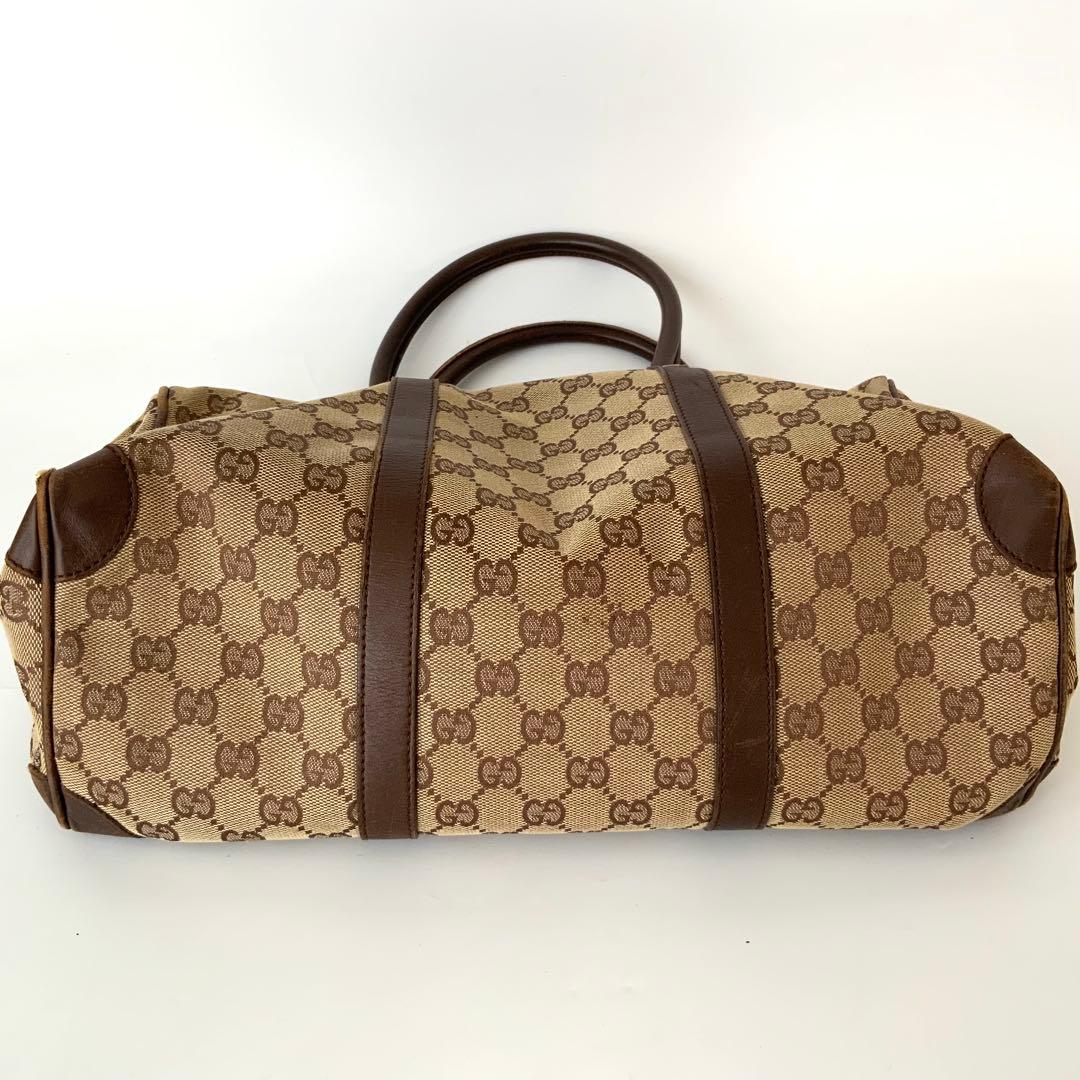 MI5882 GUCCI グッチ シェリーライン ボストンバッグ キャンバス