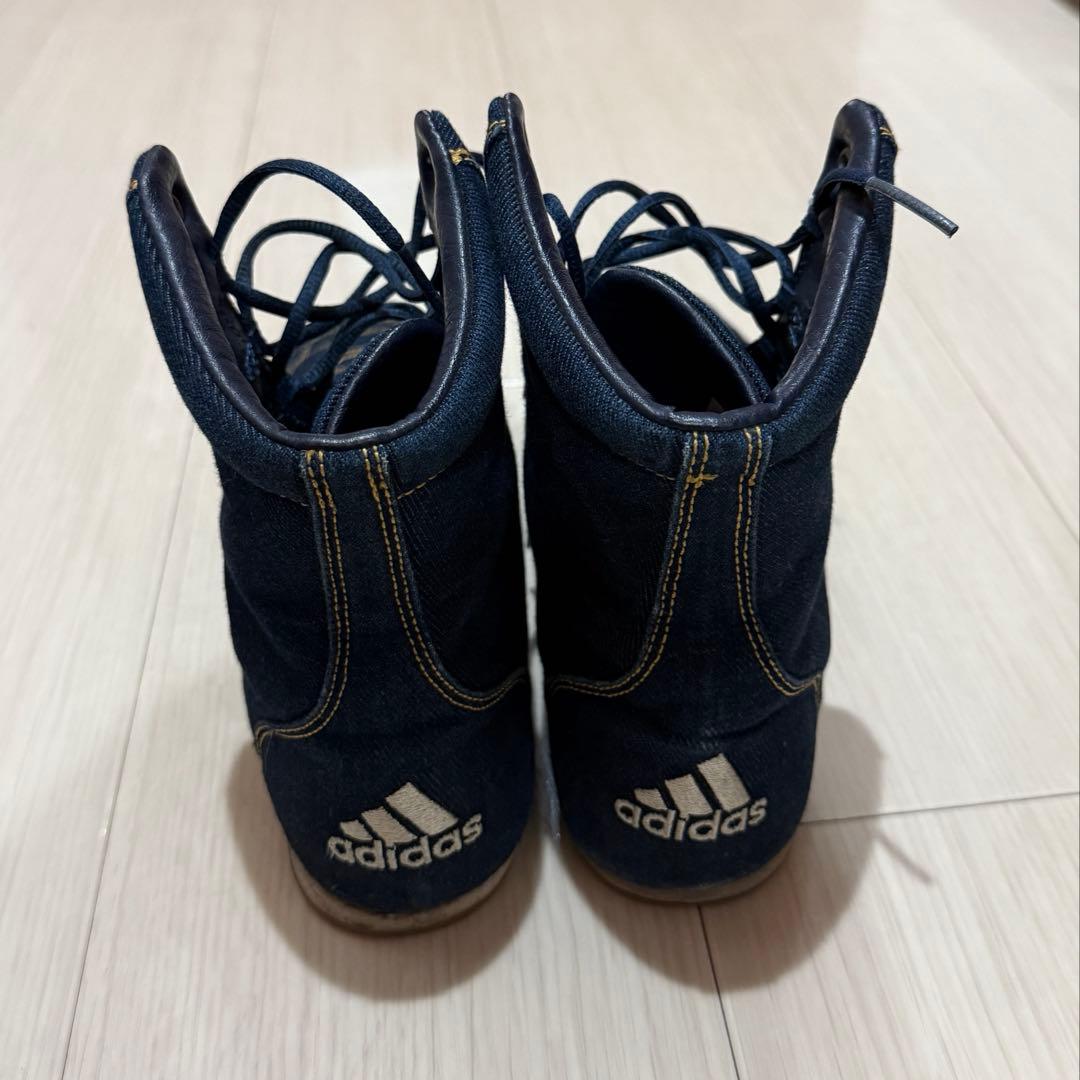 adidas デニム　ボクシングシューズ　24.5cm