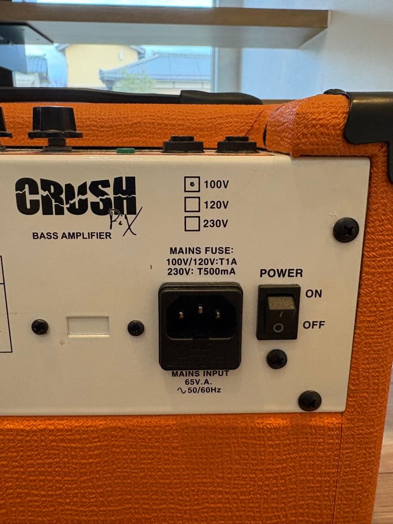 オレンジ ベースアンプ CRASH25BX 中古