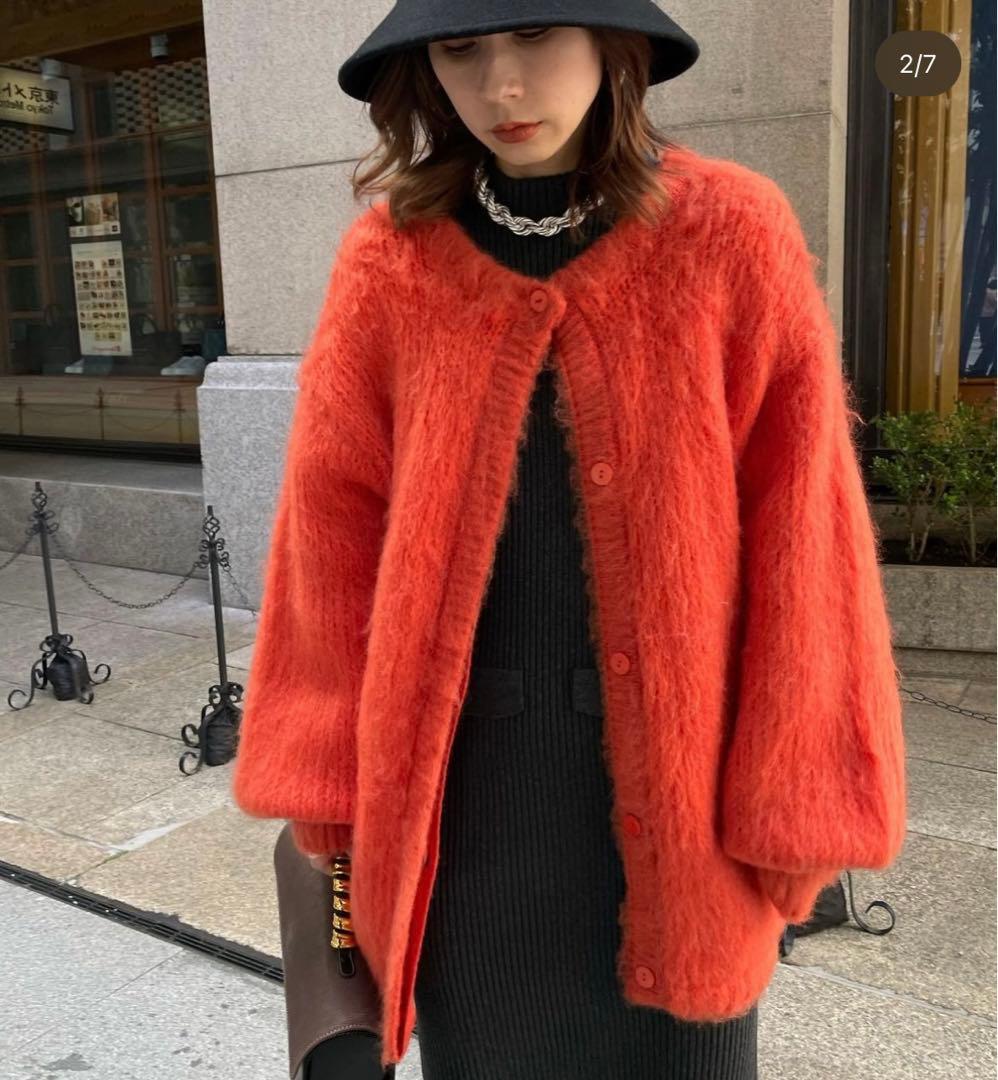 Ameri Vintage 　2WAY MOHAIR SHAGGY KNIT