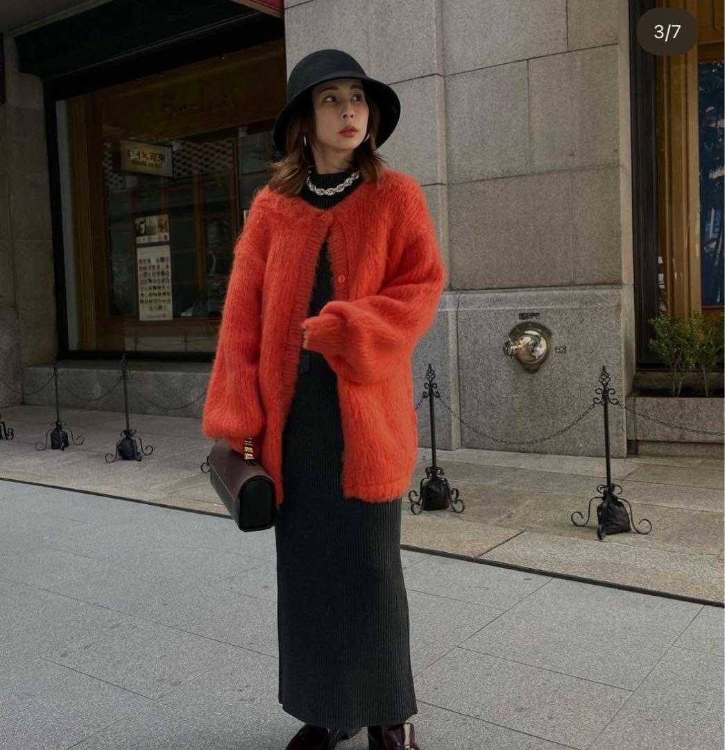 Ameri Vintage 　2WAY MOHAIR SHAGGY KNIT