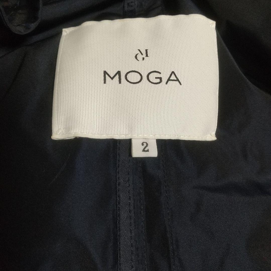 未使用MOGA ２wayトレンチコート ポリエステル 取外しライナー付 ネイビー
