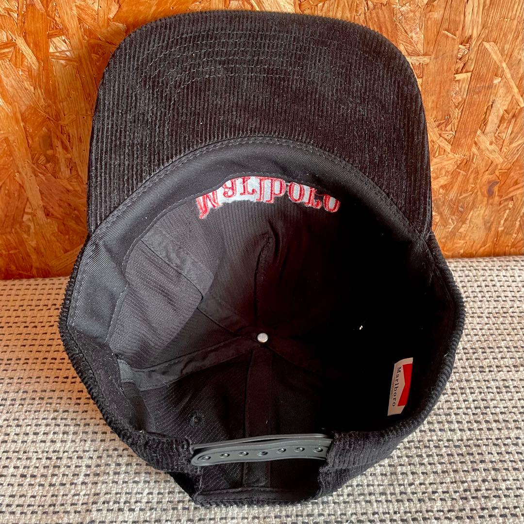 90s Marlboro Vintage cap コーデュロイキャップ ロゴ刺繍