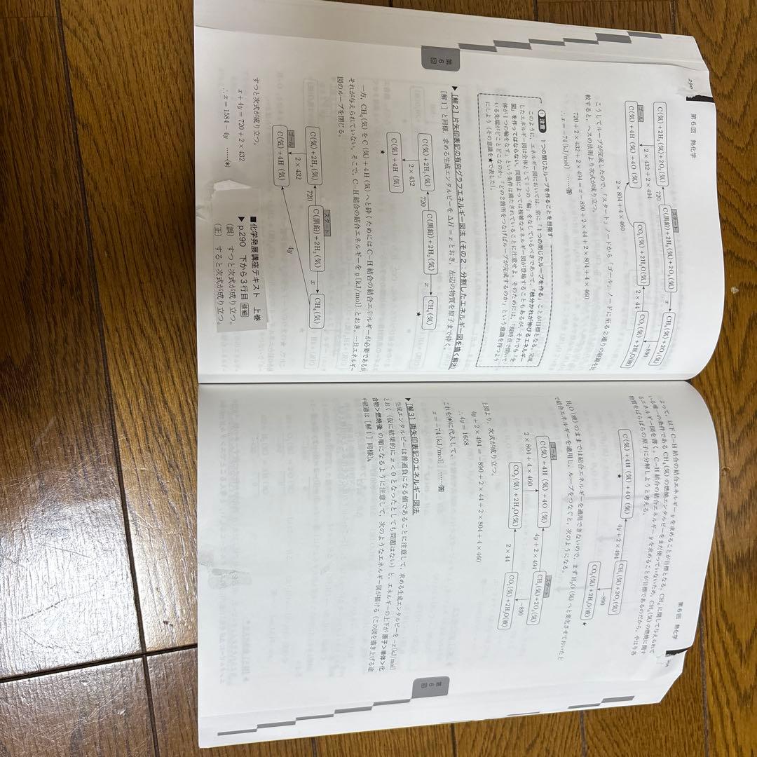 鉄緑会　高三化学発展講座　上巻下巻セット