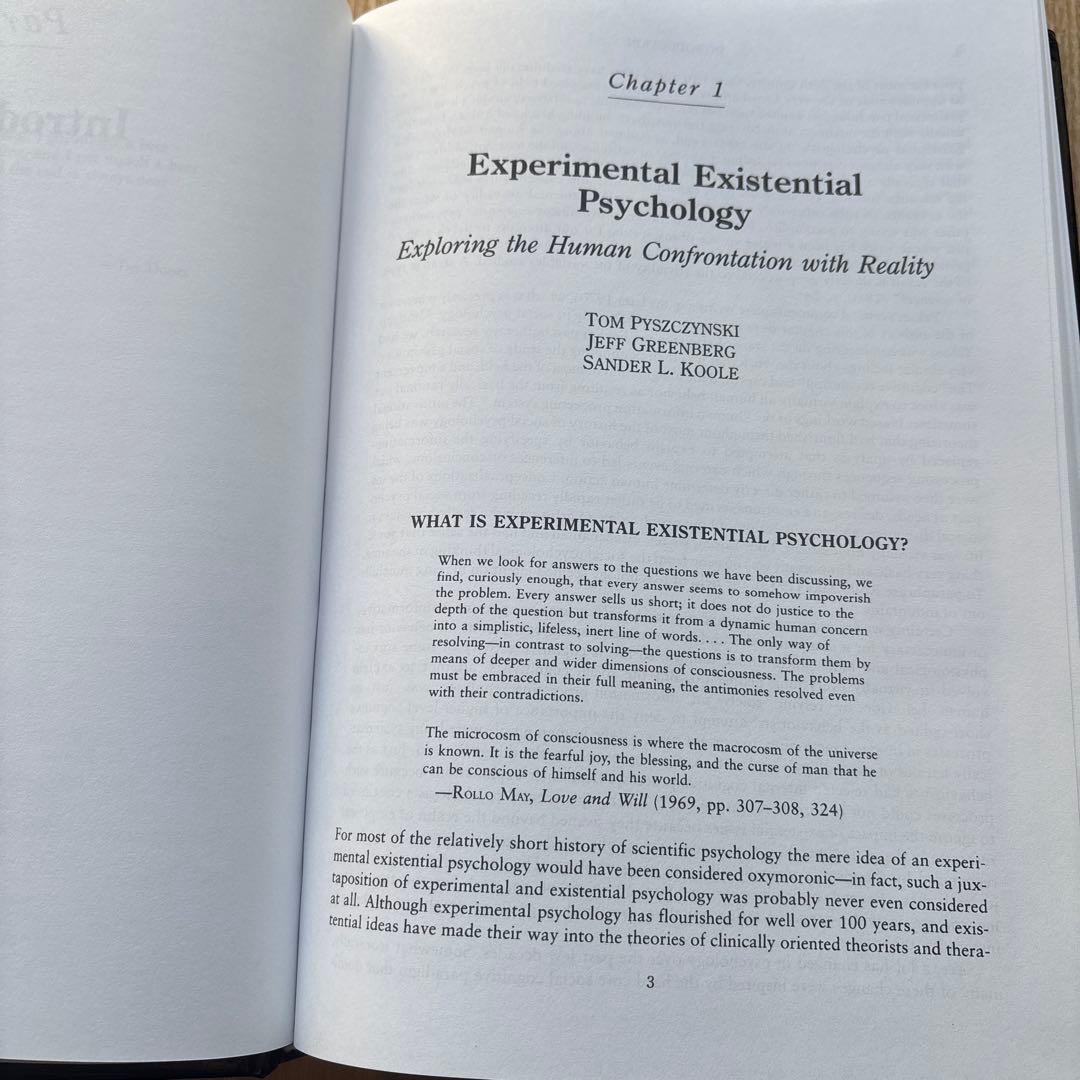 健康・医学 EXPERIMENTAL EXISTENTIAL PSYCHOLOGY