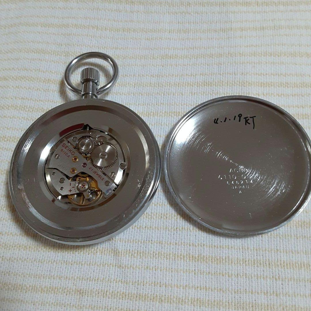稼働美品　SEIKO 精工舎諏訪1976年プレシジョン懐中時計 21JEWELS