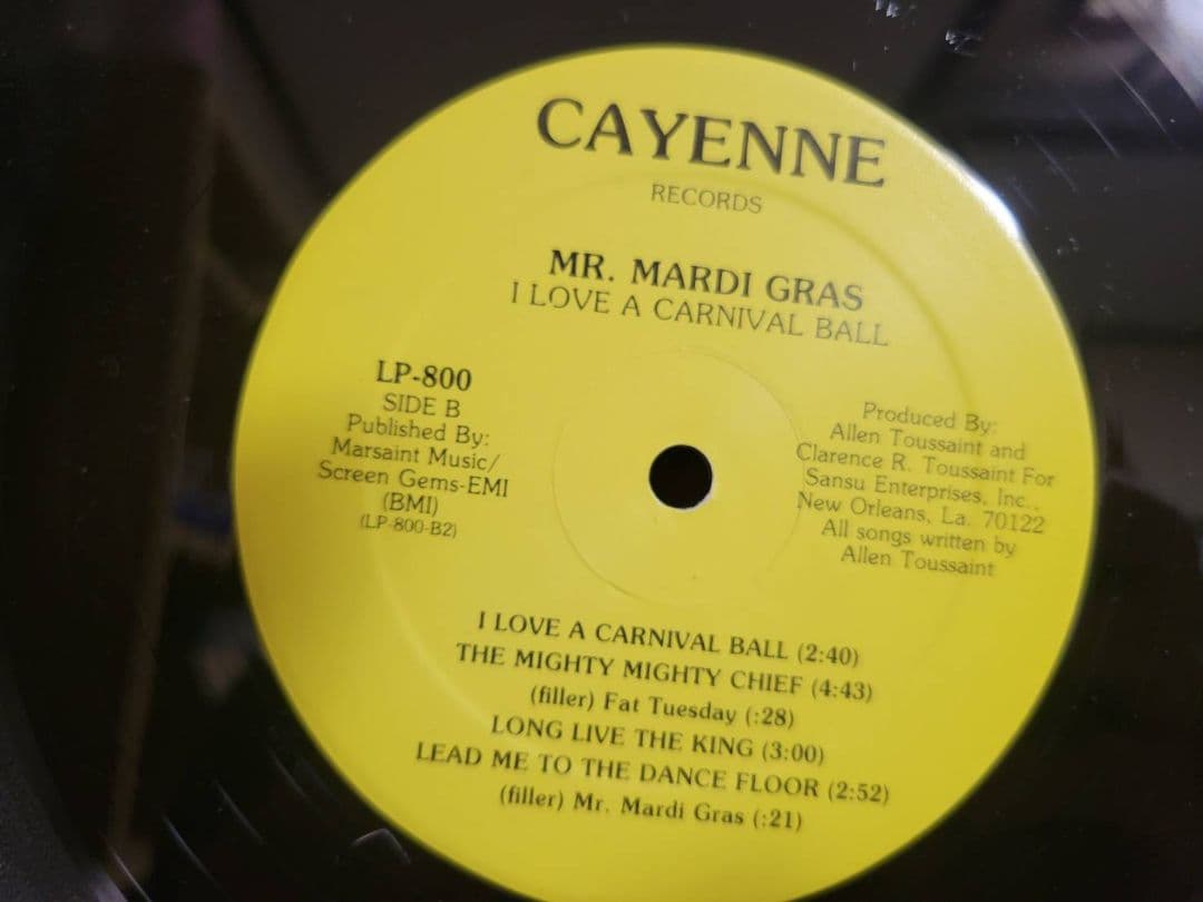 Allen Toussaint 『Mr. Mardi Gras ～』オリジナル