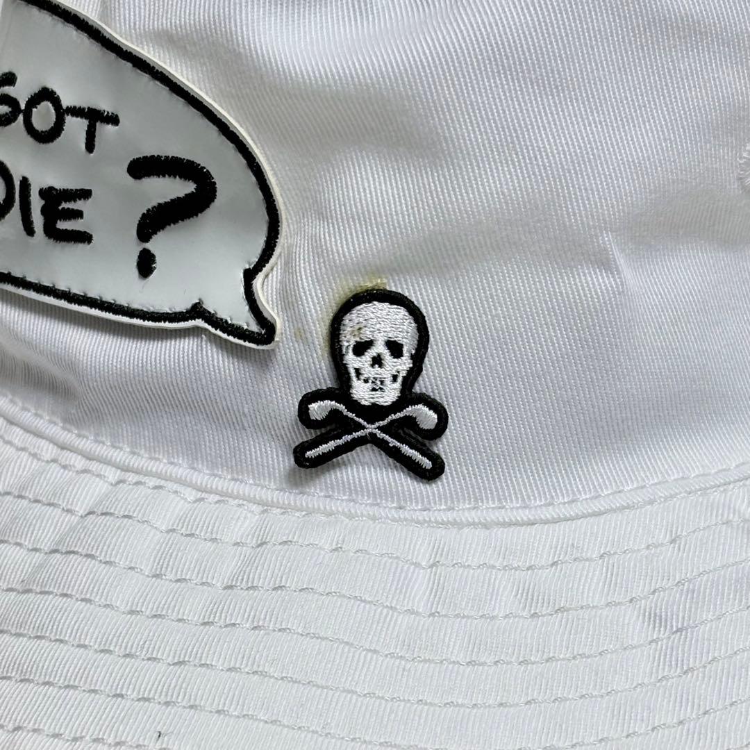 【新品タグ付】MARK & LONA スカルパッチ バケハ OFF WHITE