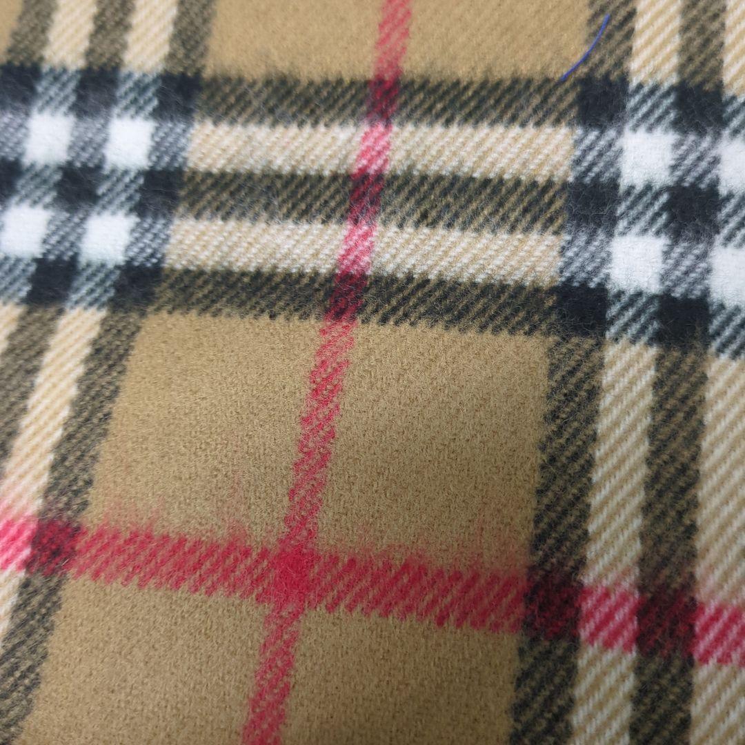 新品　Burberry　バーバリー チェック柄マフラー 100%ラムウール