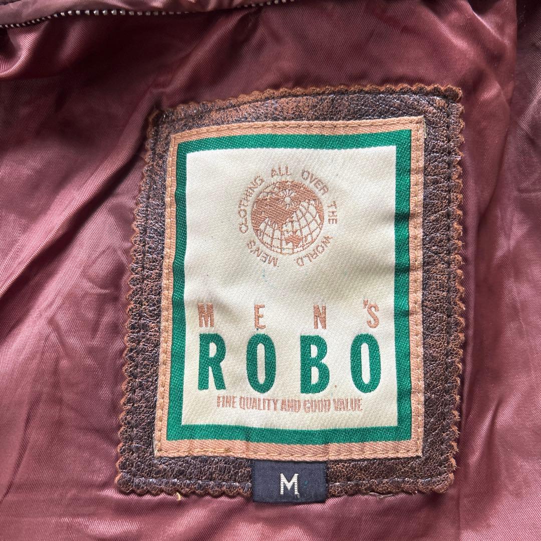 90s MENS ROBO フライトレザージャケット　A-2 G-1 ラムレザー
