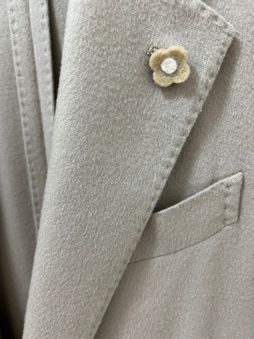 【美品】LARDINI ジャケット ベージュ　サイズ46 ※大幅お値下げ中