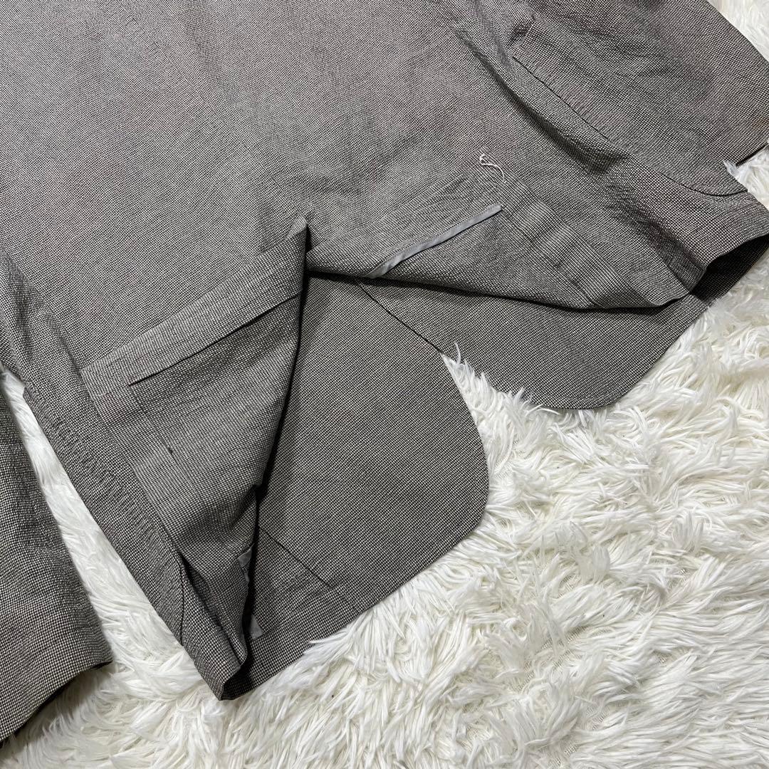BURBERRY LONDON テーラードジャケット 綿麻 背抜き 春夏 L