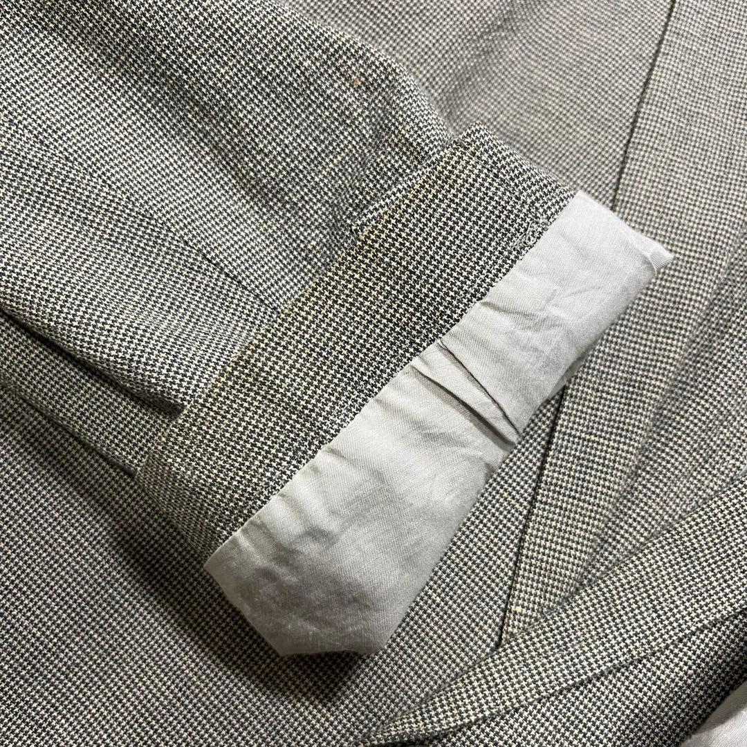 BURBERRY LONDON テーラードジャケット 綿麻 背抜き 春夏 L