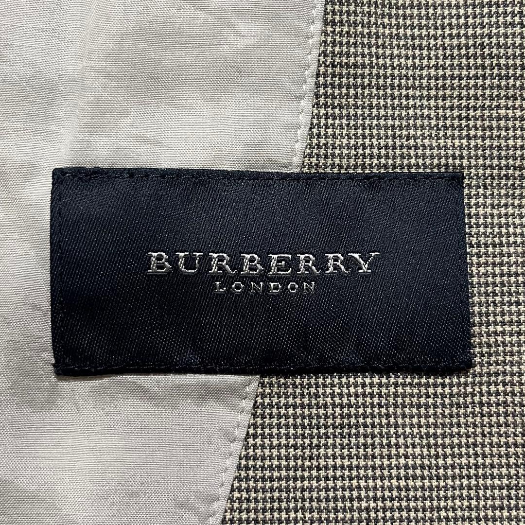 BURBERRY LONDON テーラードジャケット 綿麻 背抜き 春夏 L