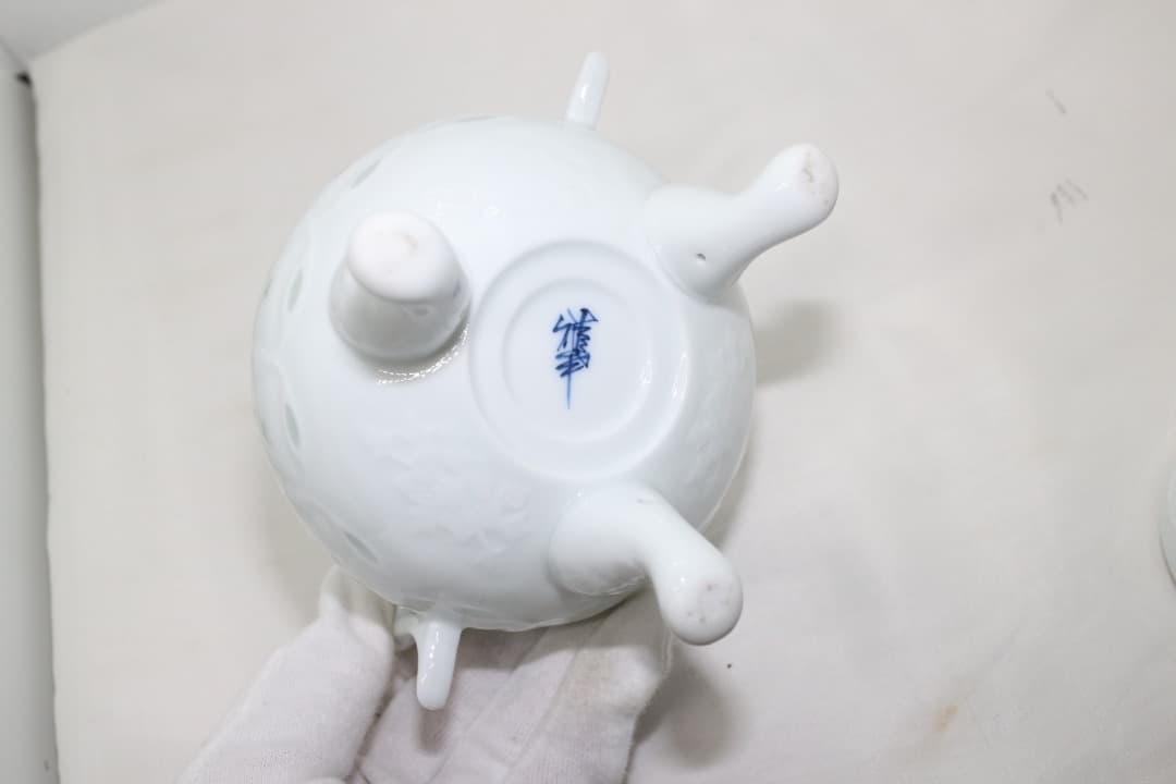 波佐見焼 ホタル焼 香炉 雅幸作 高級 手ぼり 雅幸窯 共箱有り