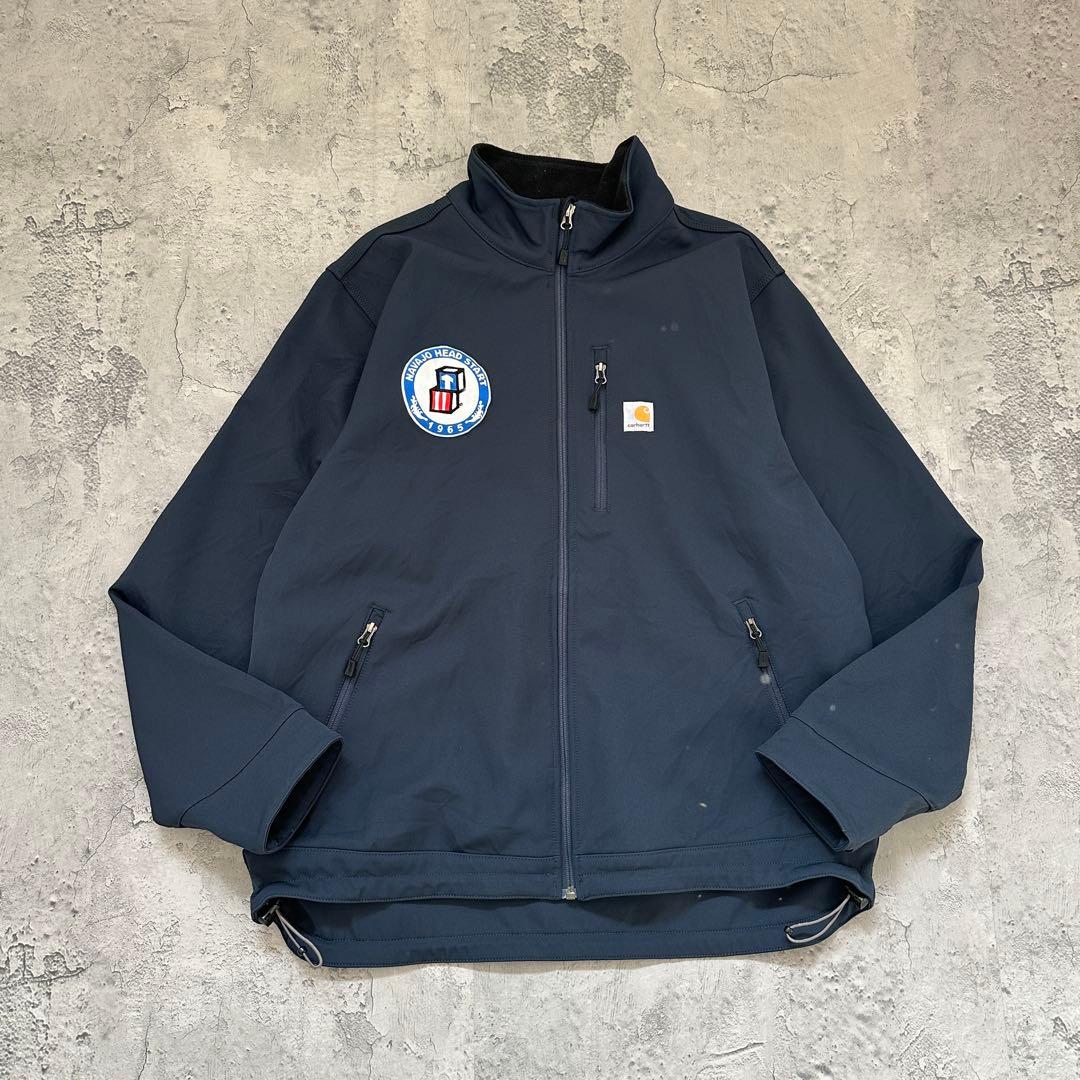 つ*っ様 【Carhartt】カーハート（XL）ソフトシェルジャケット＊企業ロゴ