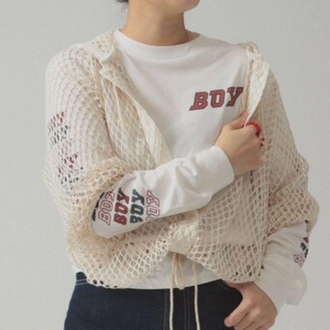 BEAMSBOY ビッグ　メッシュ　フーディー　25ss